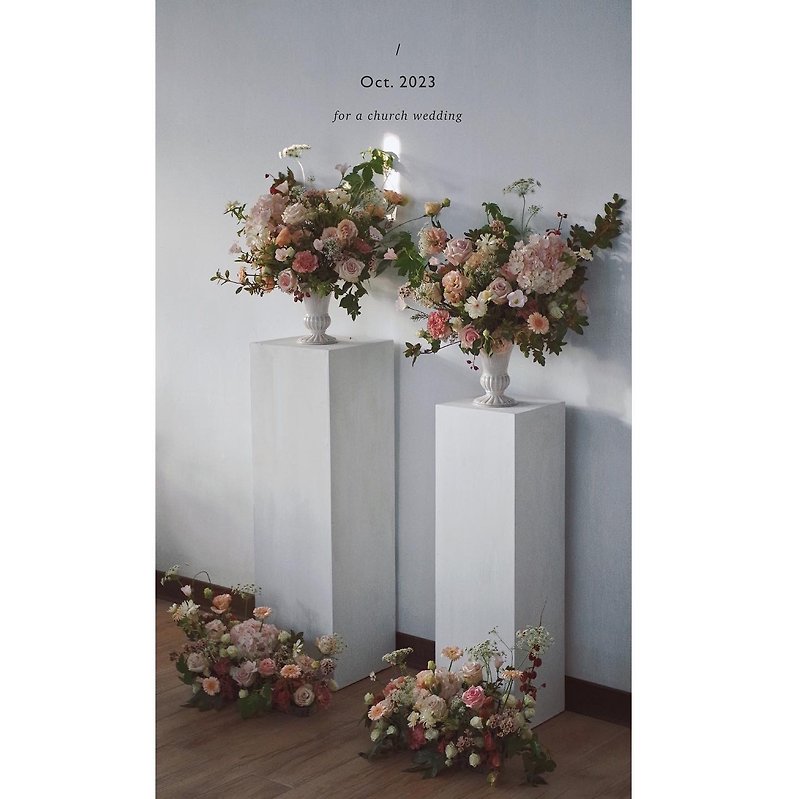 For Church Wedding_ church wedding decoration - ช่อดอกไม้แห้ง - พืช/ดอกไม้ 