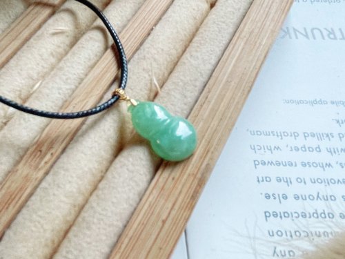 Pine St. Jewelry 松樹街輕奢珠寶 18K純金 天然緬甸A貨翡翠陽綠福祿 吊墜