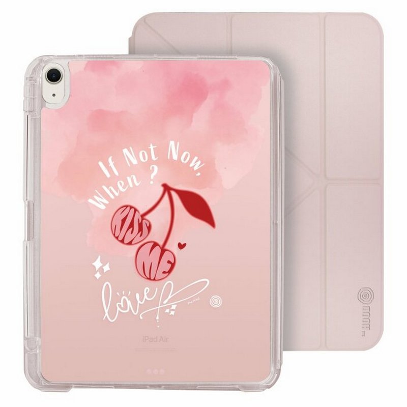 夏日系列甜蜜櫻桃 iPad Air 11/pro13可拆式防摔透明筆槽摺套ipad - 平板/電腦保護殼/保護貼 - 塑膠 多色