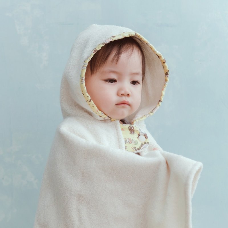 GOTS certified organic cotton super cute small cloak hooded bath towel 77.5X87cm _ super absorbent baby bath towel - Baby Gift Sets - Cotton & Hemp Multicolor