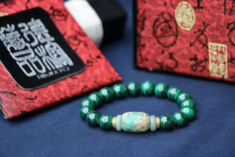 beads bracelets  malachite 10mm - Bracelets - Gemstone 
