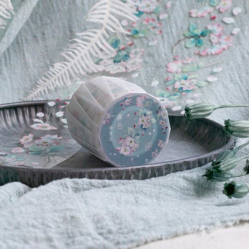 樂意Loidesign 【公式】 春色 - 海棠花 - 5cm 亮面PET膠帶