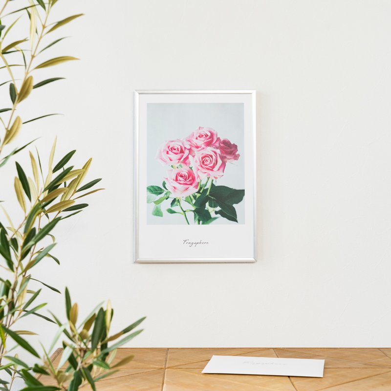 Flower lover Poster Fragsphere Edition 3-piece Flower Set Phalaenopsis/Rose/Vanda A4 Size FEW-S001A - Posters - Paper 