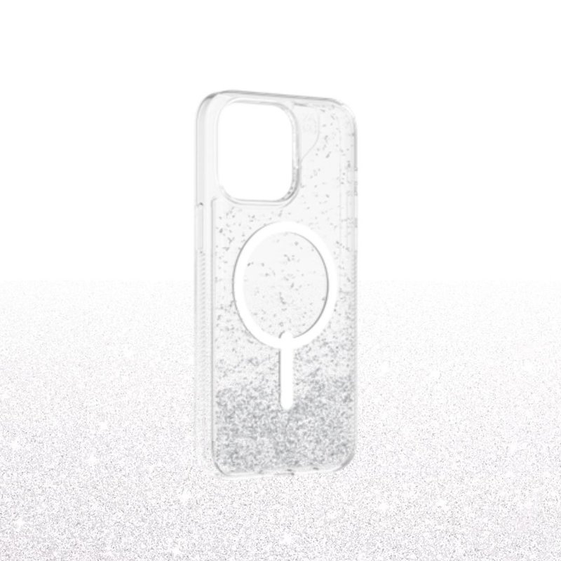 ZAGG iPhone 15 Essential Glitter Snap Clear Case - Phone Cases - Plastic Transparent