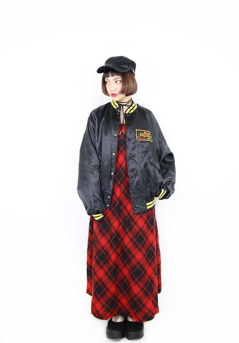 Back to Green :: Trucks Baseball Coats Phenix Embroidery vintage jacket (C-07) - Men's Coats & Jackets - Polyester 