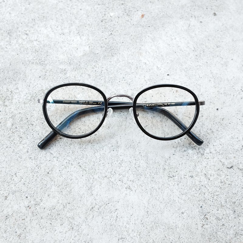 [Head of the firm] Korea retro small round box in the glasses glasses frame - กรอบแว่นตา - วัสดุอื่นๆ สีดำ