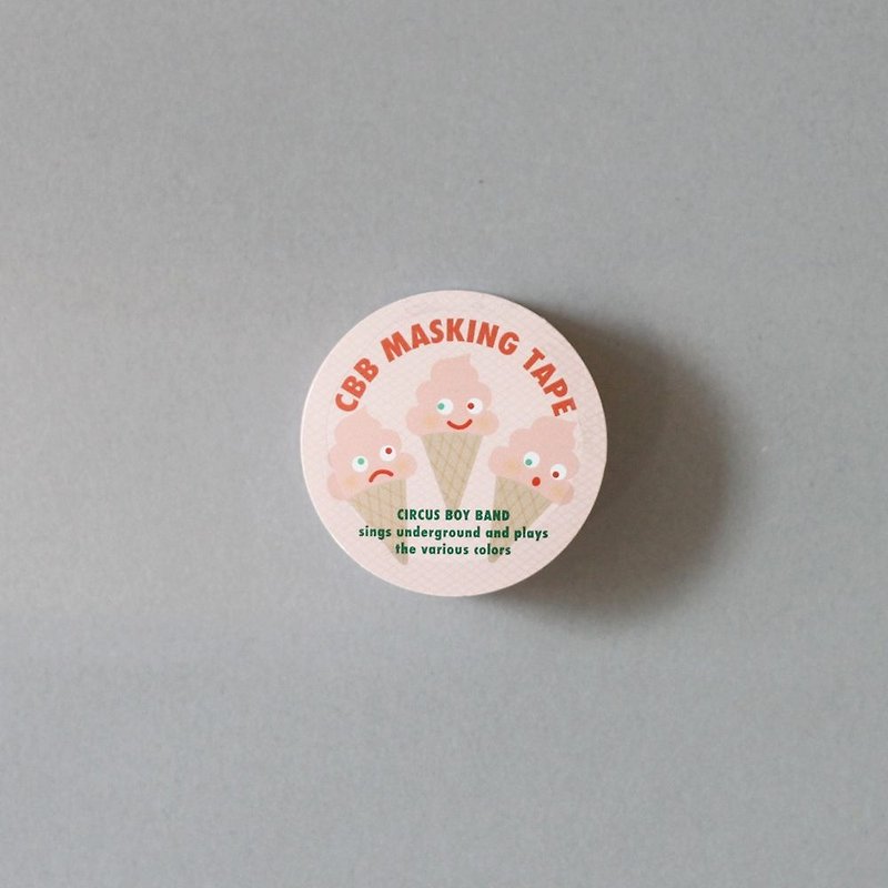 CBB Original Paper Tape 02 - Ice Cream, CBB46432 - Washi Tape - Paper Pink