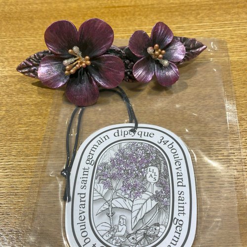 Art,set go藝起出發吧 【高雅的愛】日本黏土紫金櫻 手工髮夾