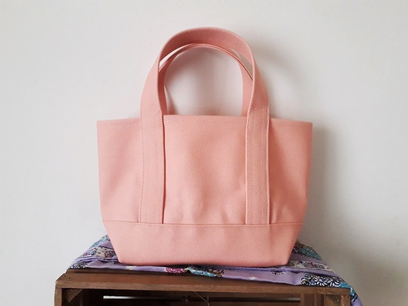 [Limited Spot Model] Classic Tote Bag Ssize Peach x Peach - Handbags & Totes - Cotton & Hemp Multicolor