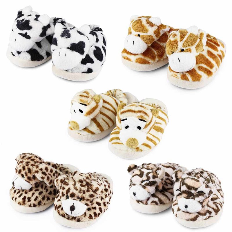 [hipopipo Xiaoxibo-Forest Party Series] Animal Home Toddler Slippers (Five Styles) - Baby Shoes - Other Man-Made Fibers 