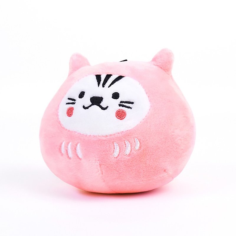 Blessing Bodhidharma Cat Grass Ball - Limited Edition (Spring Sakura Powder) Ji Dou Cat Grass Cat Mint Wooden Polygonum - Pet Toys - Cotton & Hemp Pink