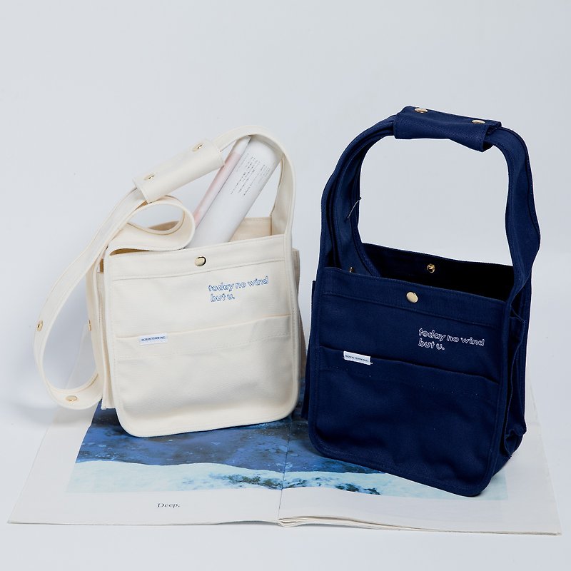 男性と女性のための多機能キャンバスバッグメッセンジャースモールバッグ、日本の文学と芸術、レトロで用途の広い、シンプルなワンショルダー - その他 - コットン・麻 多色