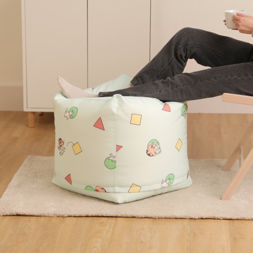 NORNS 蠟筆小新懶骨頭沙發 45cm-小尺寸舒適懶人沙發椅 可拆洗、超微粒