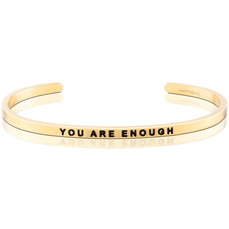 Mantraband悄悄話許願手環- You are enough  有你足以 - 手鍊/手環 - 其他金屬 多色