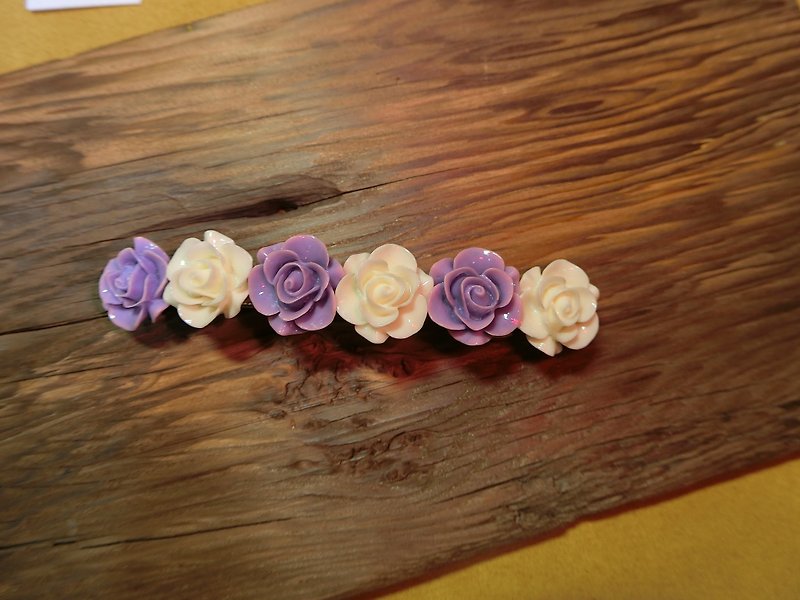 花兒系列-祕密花園彈簧夾-E(L) - 髮夾/髮飾 - 其他材質 多色