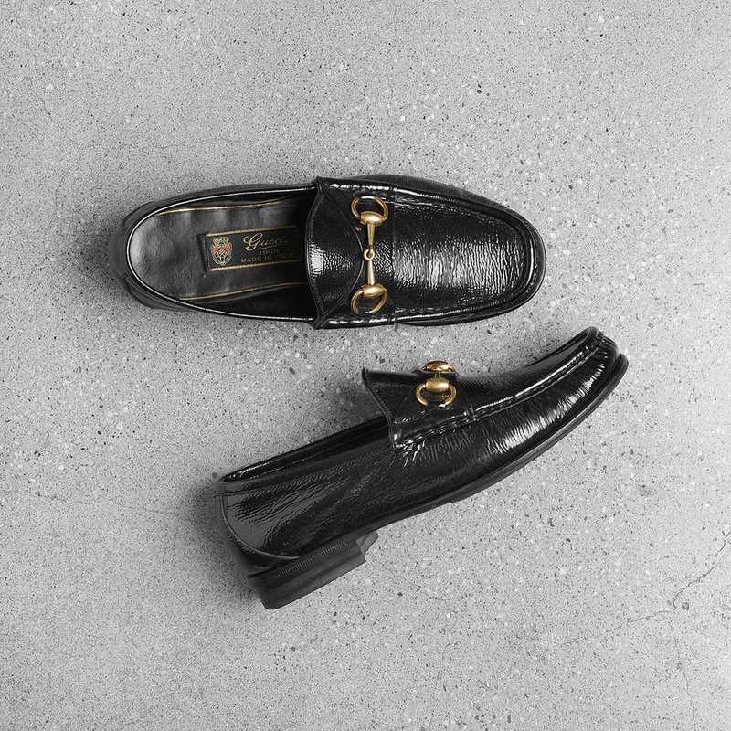 GUCCI 馬銜扣樂福鞋 / Vintage古著 - 男牛津鞋/樂福鞋 - 真皮 黑色