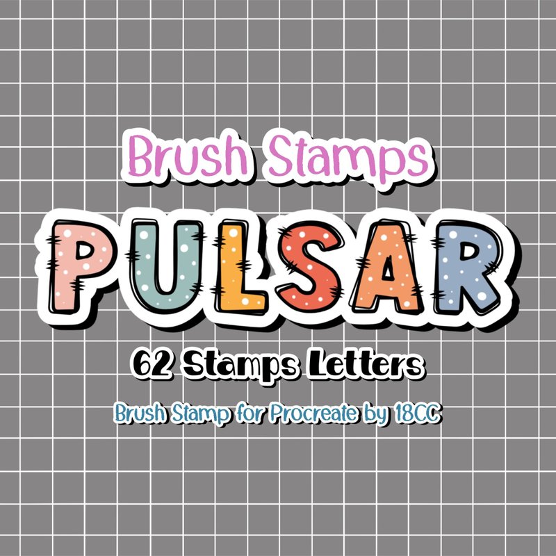 Pulsar Letters for Procreate - 其他數位商品 - 其他材質 