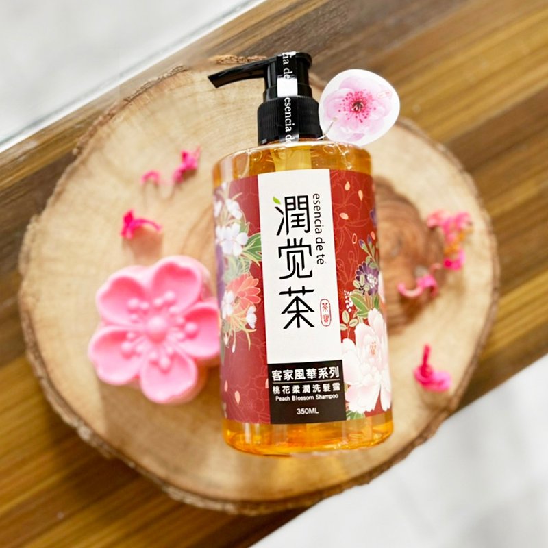 【母親節禮物】 桃花柔潤茶籽洗髮露 350ml(客家風華 ) - 洗髮精/餅/皂 - 其他材質 