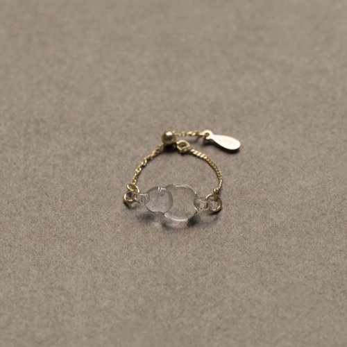 Hario Handmade Jewelry Hario手工玻璃戒指 可自由調節大小 - 漣漪 (HAA-HA-003R)