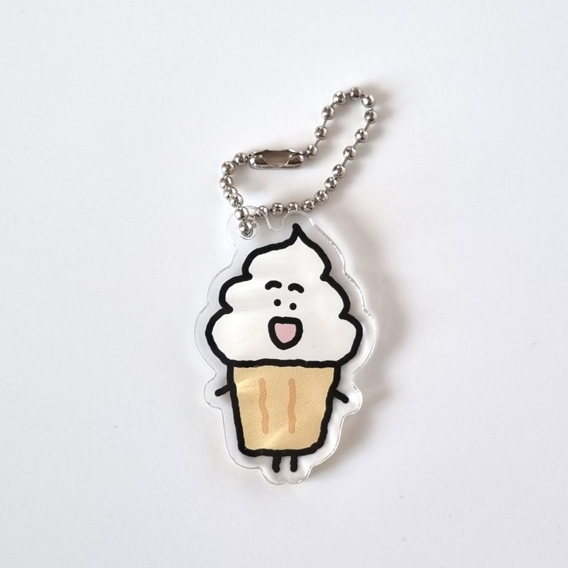 Yum-Yum Acrylic keyring - Softcon - 鑰匙圈/鑰匙包 - 壓克力 粉紅色