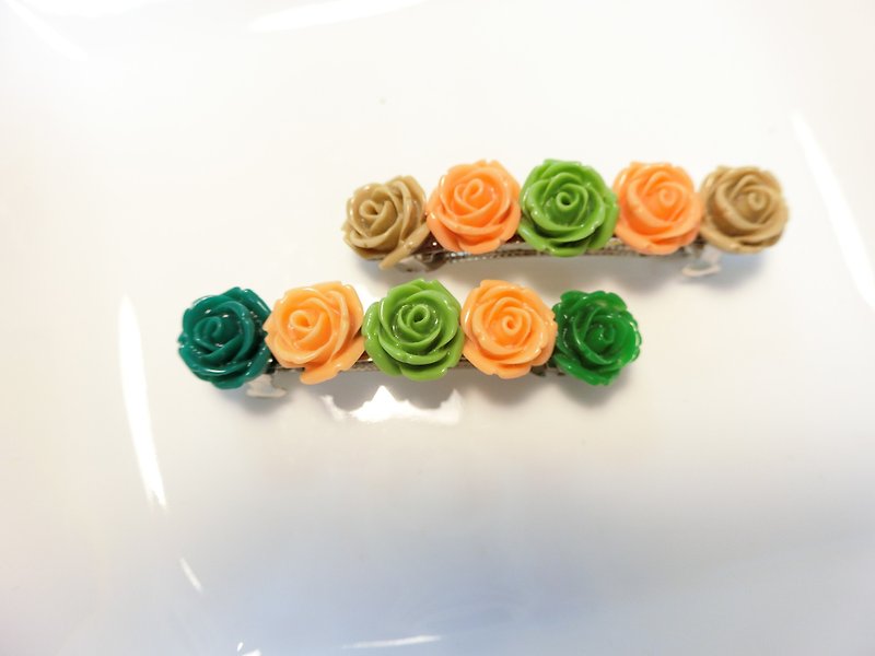 Flower Series - Secret Garden Spring Clamp Set-b - เครื่องประดับผม - วัสดุอื่นๆ หลากหลายสี
