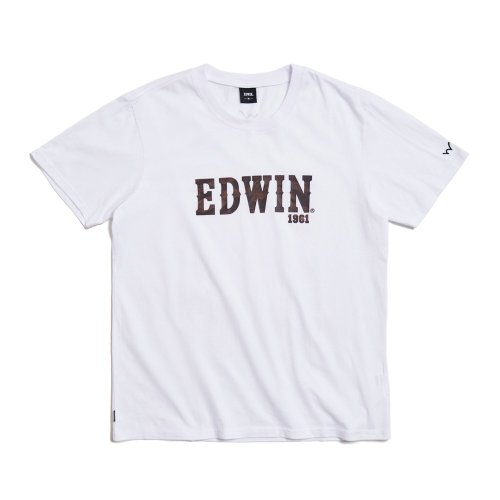 EDWIN 臺灣總代理 EDWIN 溫變迷彩印花短袖T恤-男款 (白色) #上衣