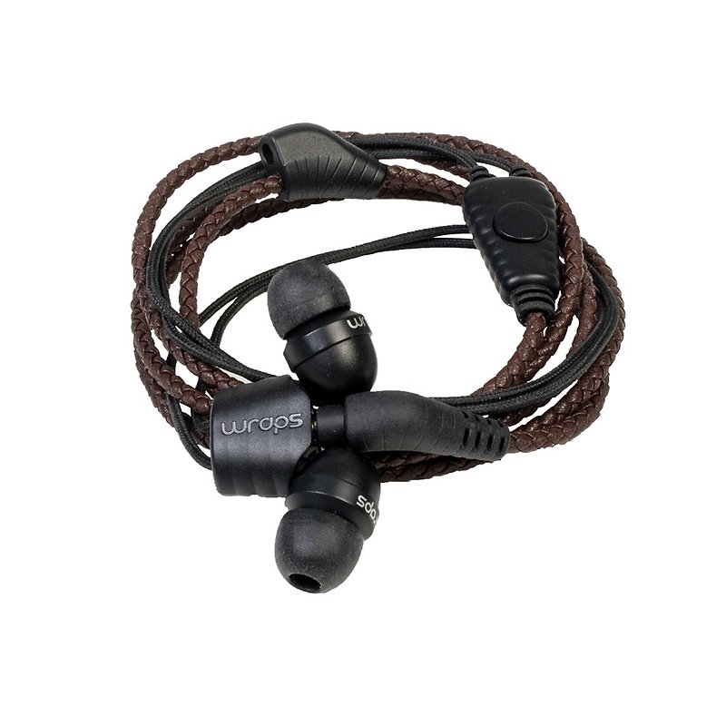British Wraps [Natural] fashion natural fashion bracelet headset leather coffee - Headphones & Earbuds - Wood Brown