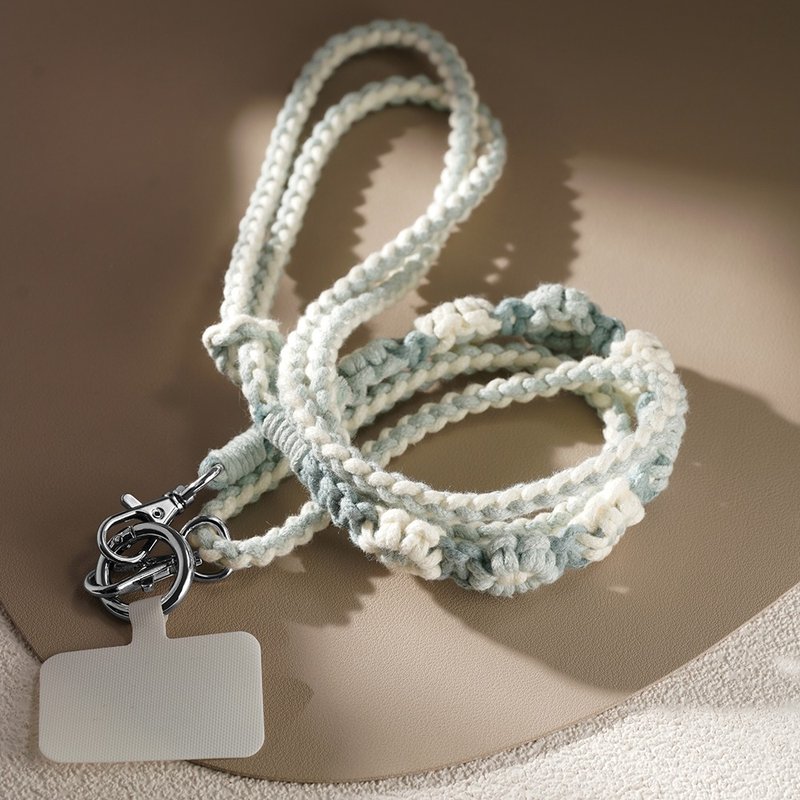 [Contrast color style] Adjustable mobile phone lanyard - Phone Accessories - Cotton & Hemp 