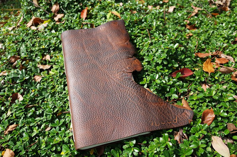 [Symbol Edition] Thread-bound leather handmade book. Hand account. Codex. Journal. Sketchbook. N034 - Notebooks & Journals - Genuine Leather Brown