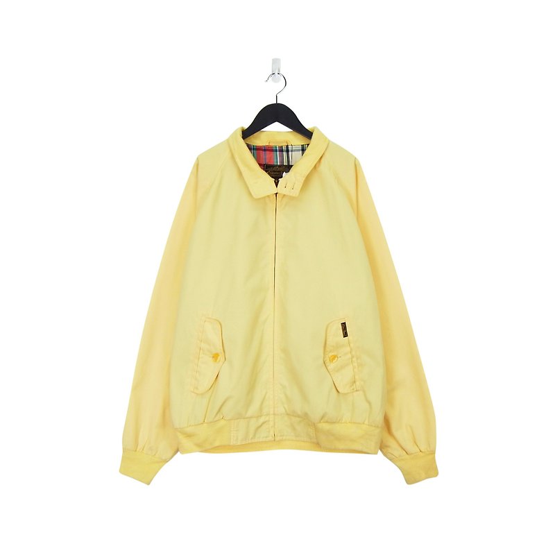 A‧PRANK :DOLLY :: 品牌L.L.Bean鵝黃色羅紋工作外套(L)(J803071) - 外套/大衣 - 棉．麻 黃色