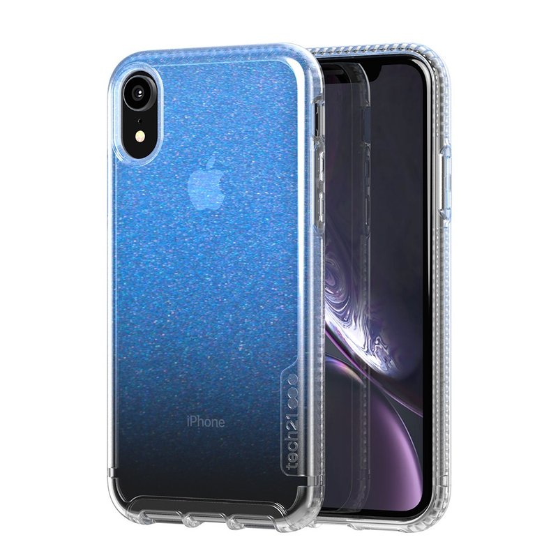 英國Tech 21防撞硬式保護殼-虹彩藍 iPhone XR(5056234705353) - 手機殼/手機套 - 矽膠 藍色