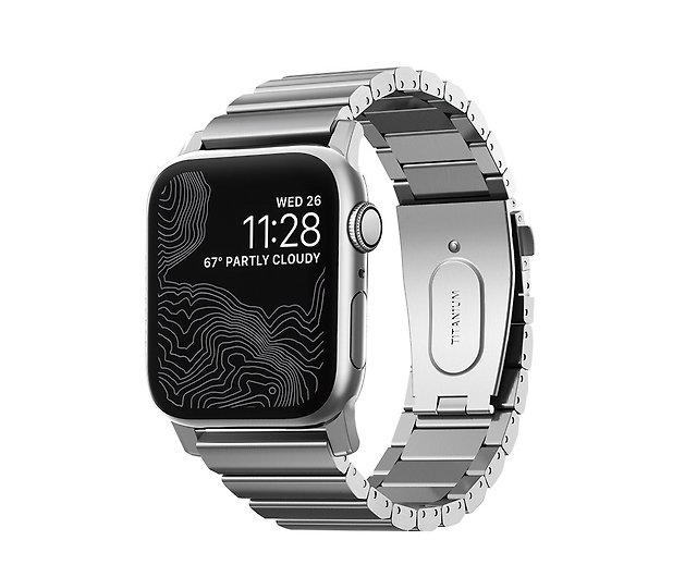 美國NOMAD限量AppleWatch 鈦金屬錶帶- 44/42mm 銀(856504015176 - 設計