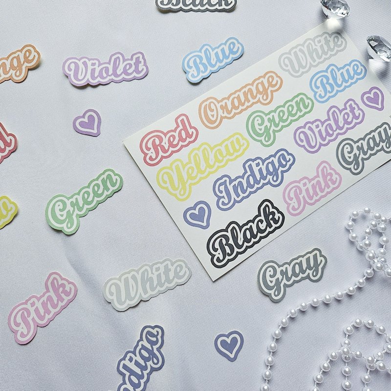 Big Lettering Paper Stickers - Stickers - Paper 