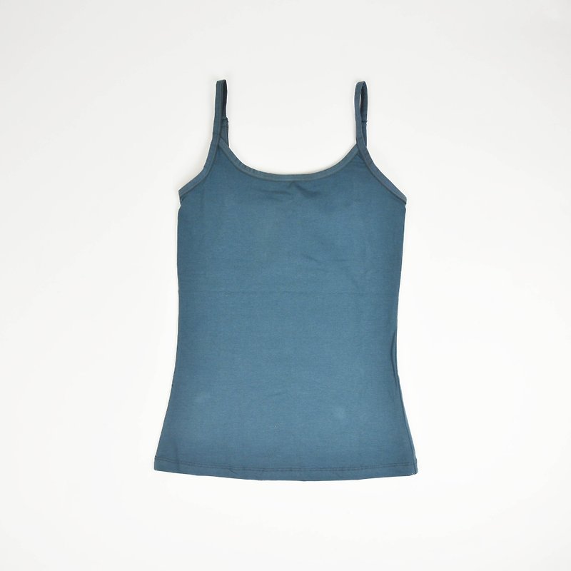 Organic Cotton Spaghetti Strap Liner-Fair Trade - Women's Underwear - Cotton & Hemp Blue