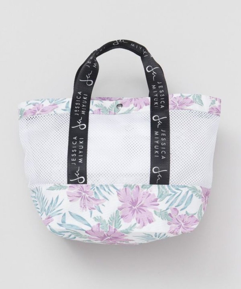 [Popular pre-order] Artist jointly signed Hawaiian plant mesh tote bag (2 colors) 45HP4191 - กระเป๋าถือ - วัสดุอื่นๆ 