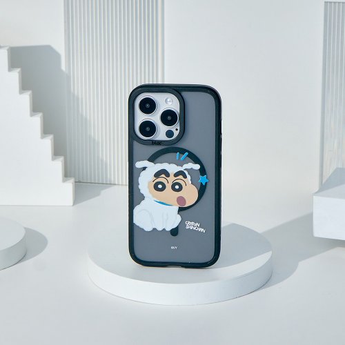 TOYSELECT 蠟筆小新可愛變裝系列極光霧透MagSafe iPhone手機殼