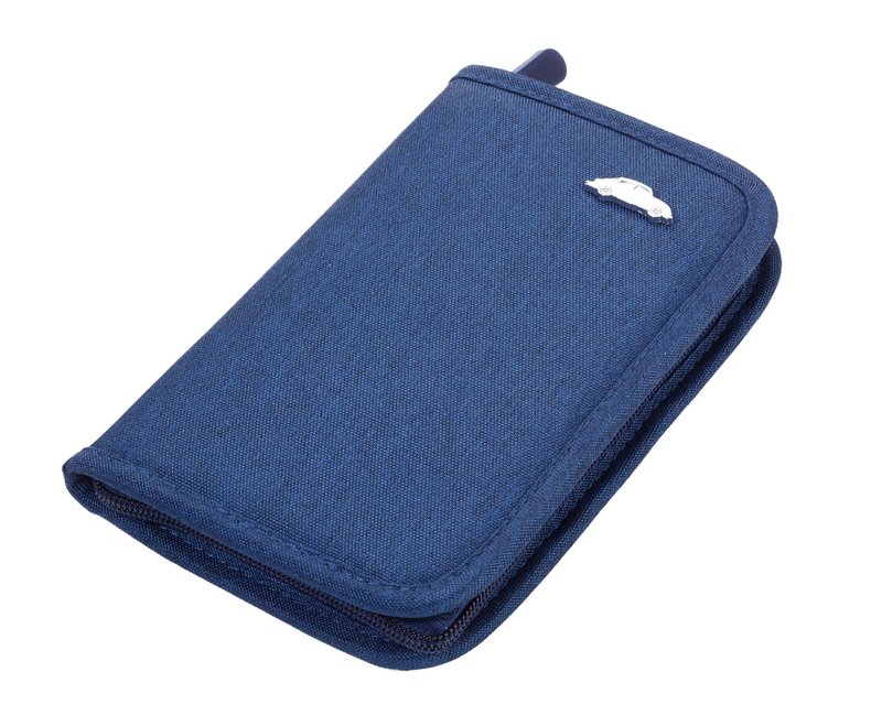 RFID 屏障旅遊護照日常卡夾包(藍) - 其他 - 聚酯纖維 藍色