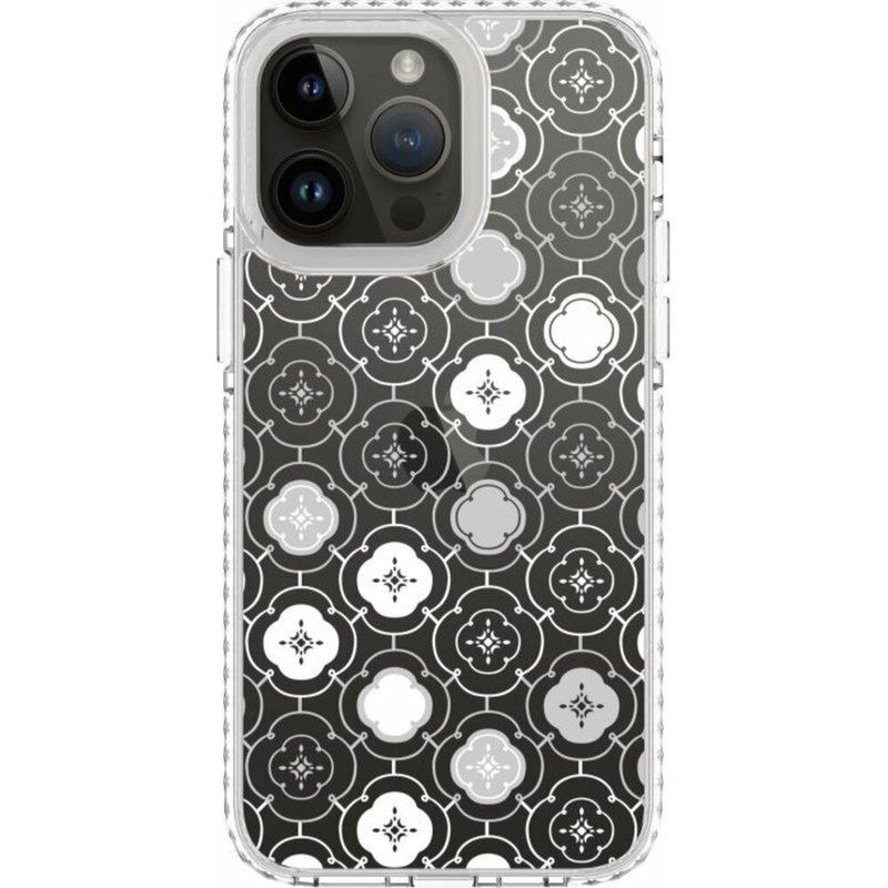 Printing music co-branded mobile phone case-air cushion anti-fall protective case/Glass Begonia No. 3/Cold Gray White - เคส/ซองมือถือ - วัสดุอื่นๆ สีใส