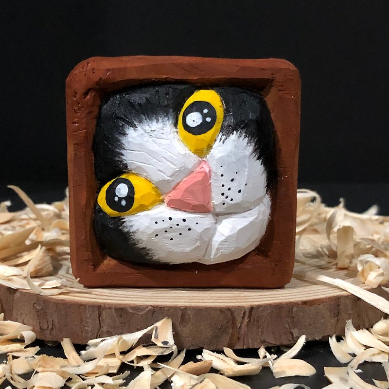 Cat - Items for Display - Wood Multicolor
