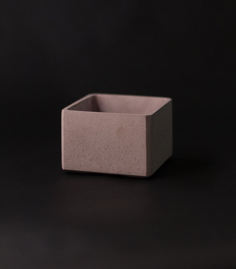 Cement square basin SQ3 - Pottery & Ceramics - Cement Multicolor