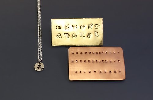 Maple jewelry design 刻印系列-12星座925銀項鍊