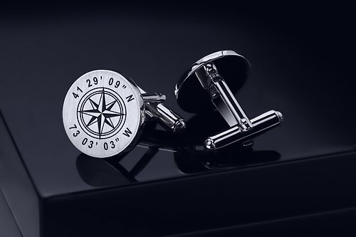 Engraved Cuff Links For Dad Engrave Any Logo Custom Personalized Wedding Cufflinks Engraved Compass Cuff Links Vintage Compass Cufflinks