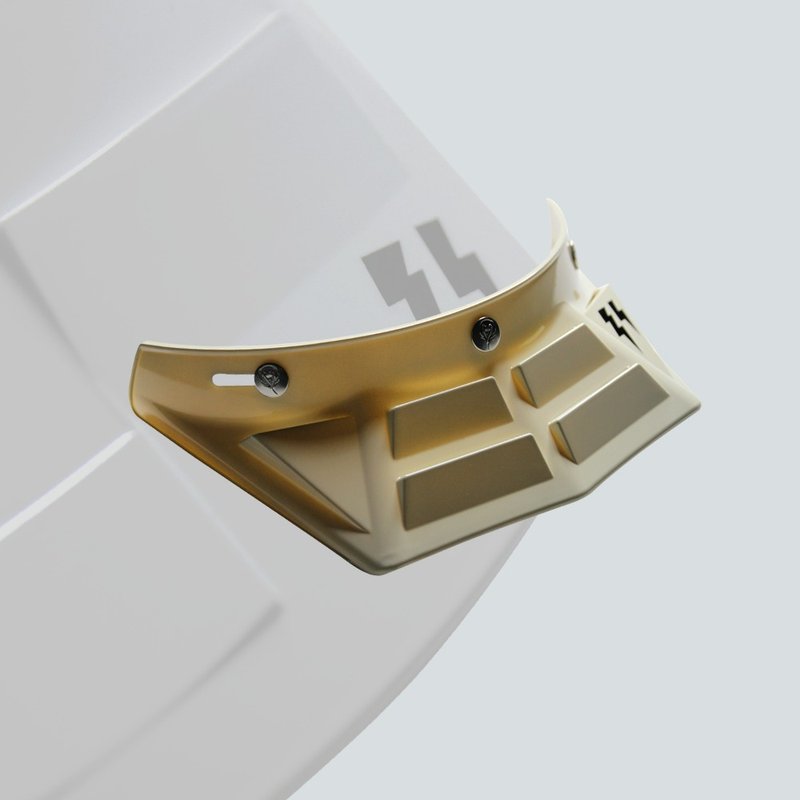 MONGOLIAN閃電帽簷_短帽簷_【米白】 - 其他 - 其他材質 