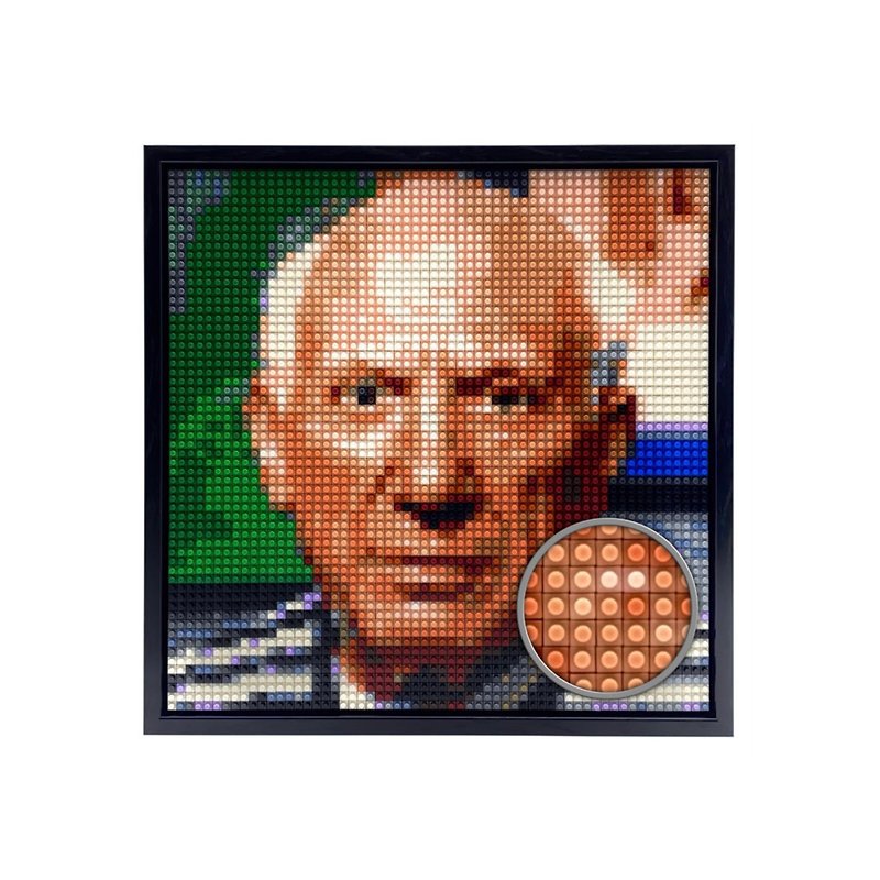 Picasso Portrait mini-Brick Portrait Kit, Includes Photo Frame - Posters - Plastic Multicolor