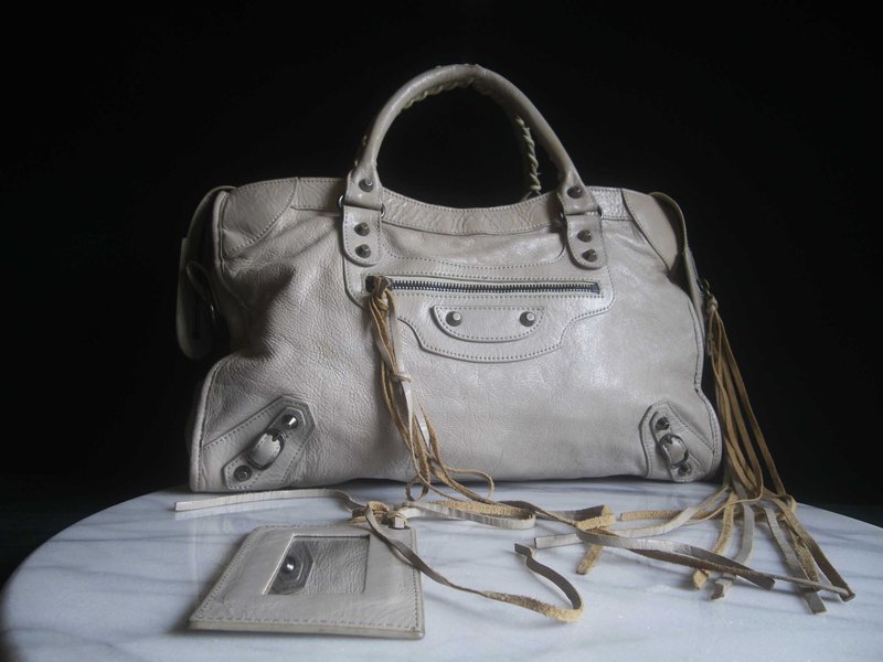 輝煌年代 OLD ERA _早期二手老包義大利製BALENCIAGA機車包 - 手提包/手提袋 - 其他材質 