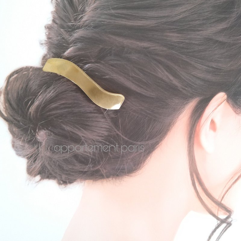 Brass Ripples Hair Valletta - Hair Accessories - Copper & Brass Gold