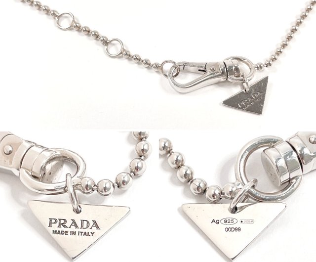 日本直送 中古美品】プラダ PRADA ネックレス 2JC835 シンボル