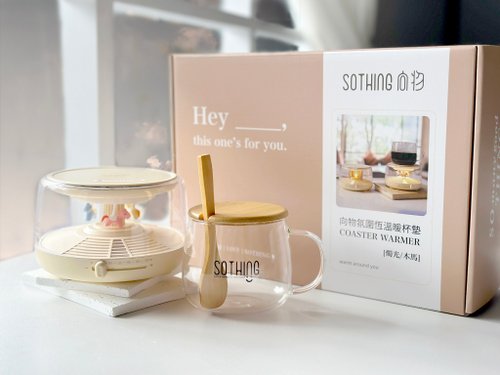 SOTHING 向物 | 嚮往精緻的質感生活 【快速出貨 l 母親節禮物】氛圍恆溫暖杯墊 燭光 玻璃杯禮盒組