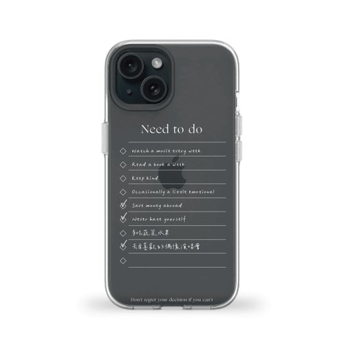 Simple is 客製化 代辦清單 Clear 透明手機殼