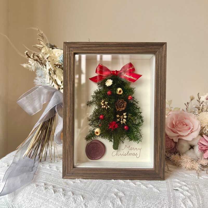 Christmas tree photo frame handmade DIY material package - Plants & Floral Arrangement - Wood Multicolor